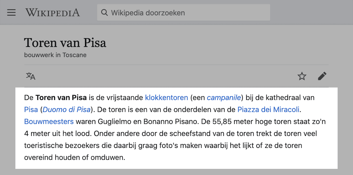 Wikipedia is de koning van interne links