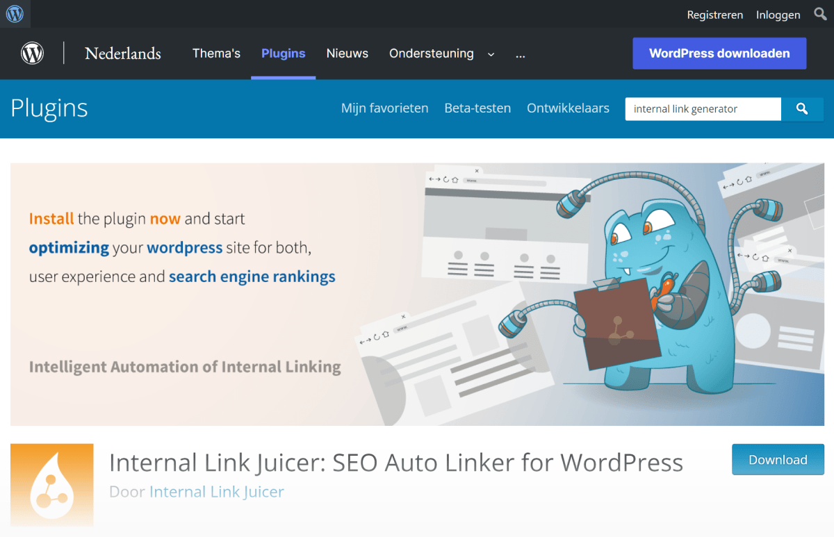 internal link juicer plugin