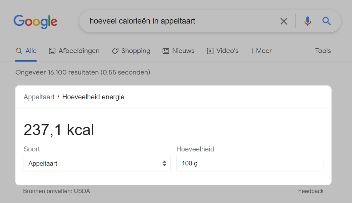 kenniskaart serp feature